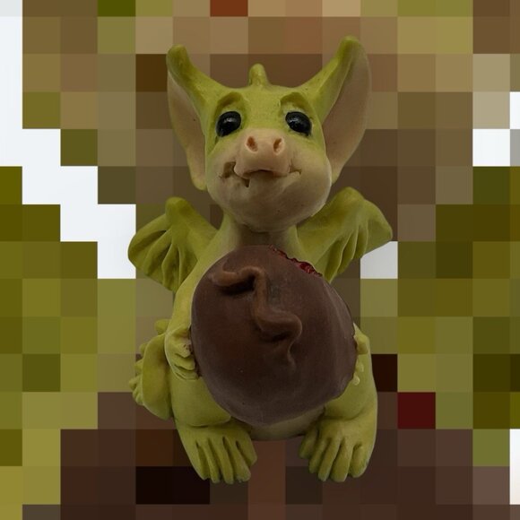 Pocket Dragon "Wanna Bite" Figurine by Real Musgrove Vintage Collectors Club 93" - Picture 14 of 14